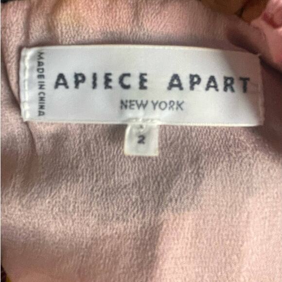 Apiece Apart Olivera Bright Striped Cropped Halter Silk Top Size 2 - Picture 5 of 6